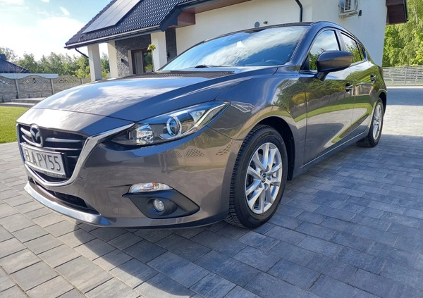 Mazda 3 cena 53000 przebieg: 142000, rok produkcji 2016 z Łask małe 596